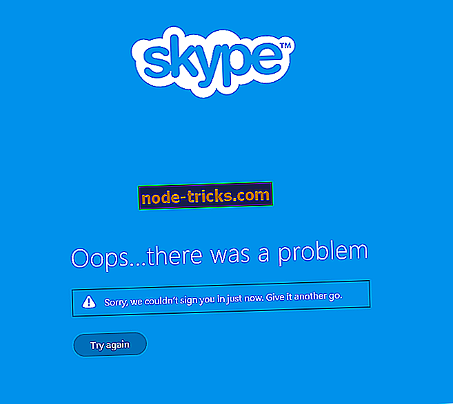 Fiks: Skype App stopper å jobbe eller logger ikke på Windows 10