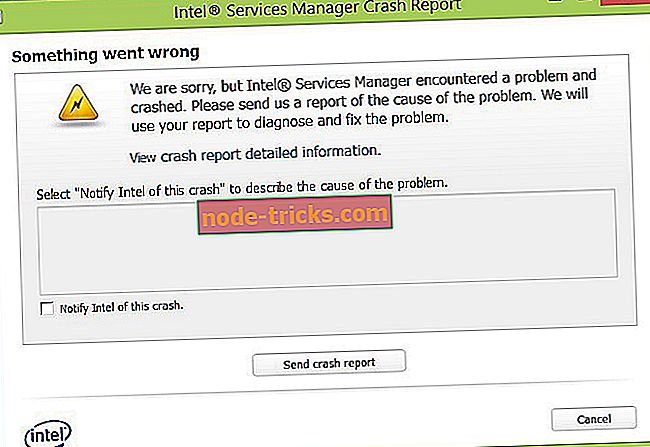 Fix: "Intel Services Manager Crash" в Windows 8, 8.1, 10