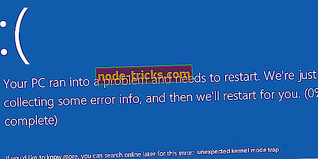 КОРЕКЦИЯ: Грешка UNEXPEXTED_KERNEL_MODE_TRAP в Windows 8.1, 10