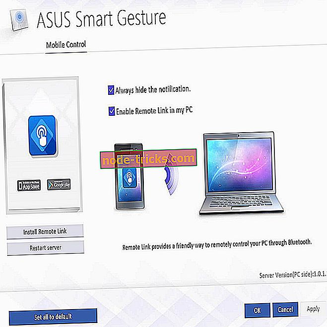 фиксира - Fix: Не мога да инсталирам Asus Smart Gesture драйвер на Windows 10
