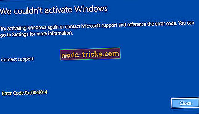 Fix: Windows 10 Pro aktiveerimisviga 0xc004f014