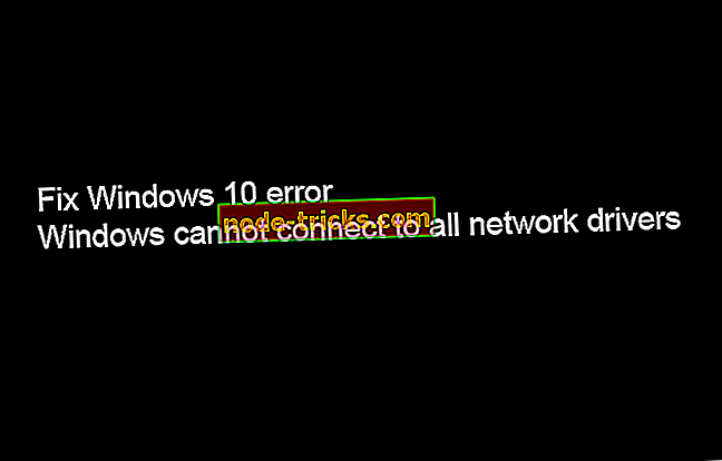 OPRAVA: Systém Windows sa nemôže pripojiť ku všetkým sieťovým ovládačom