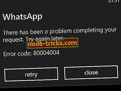 Windows Phone 8アプリのアップデート中の「エラーコード80004004」[修正]