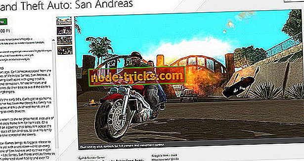 spille - Windows 8, 10 Game GTA: San Andreas vises i Windows Store