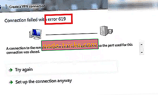 619 vpn error windows 7