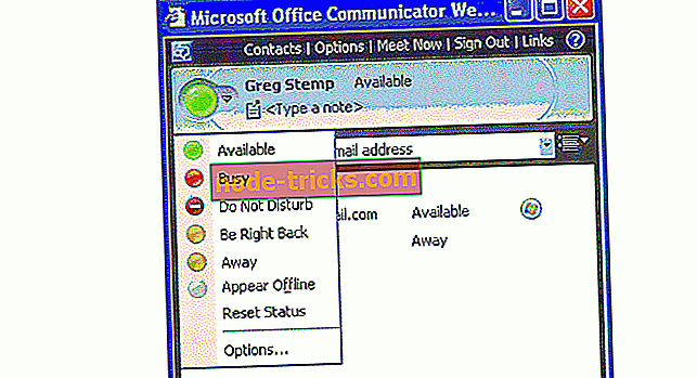 Къде е Microsoft Office Communicator в Windows 10, 8?